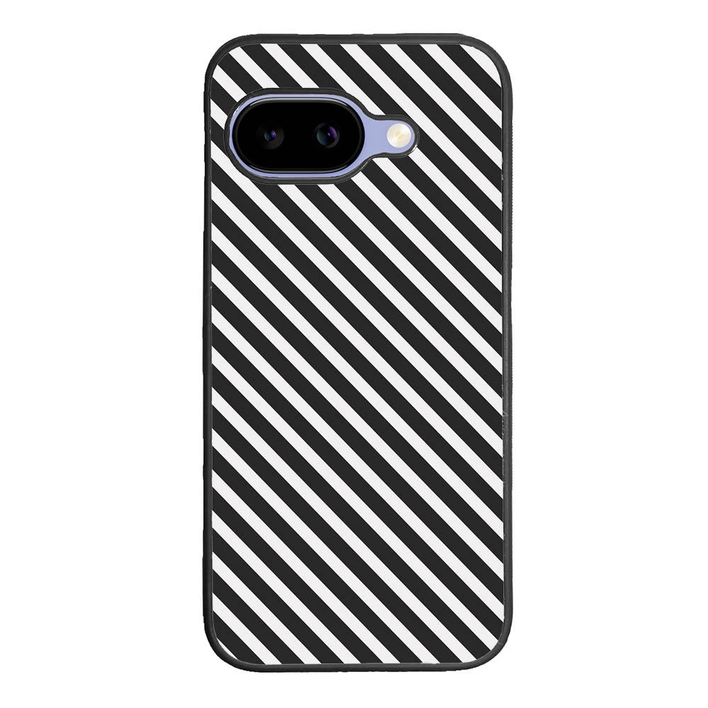 Stripe Black White FGoogle Pixel 10A Case FE0600