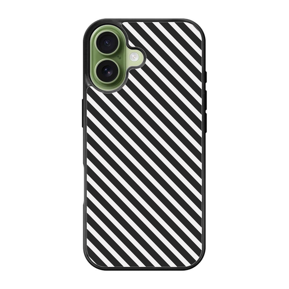 Stripe Black White FiPhone 17 Case FE0600