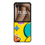 Yellow Abstract FMotorola Moto RAZR Plus 2025 Case FE0659