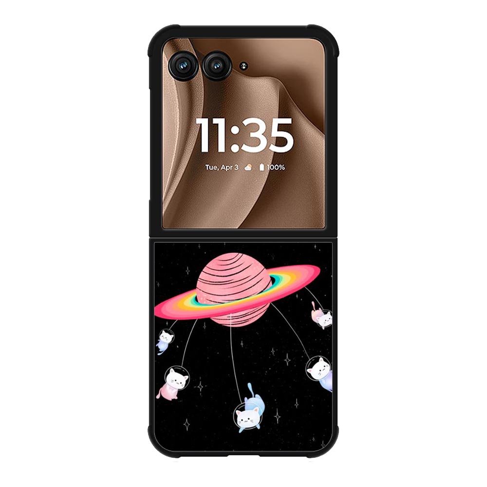 Cat Play Planet FMotorola Moto RAZR Plus 2025 Case FE0144