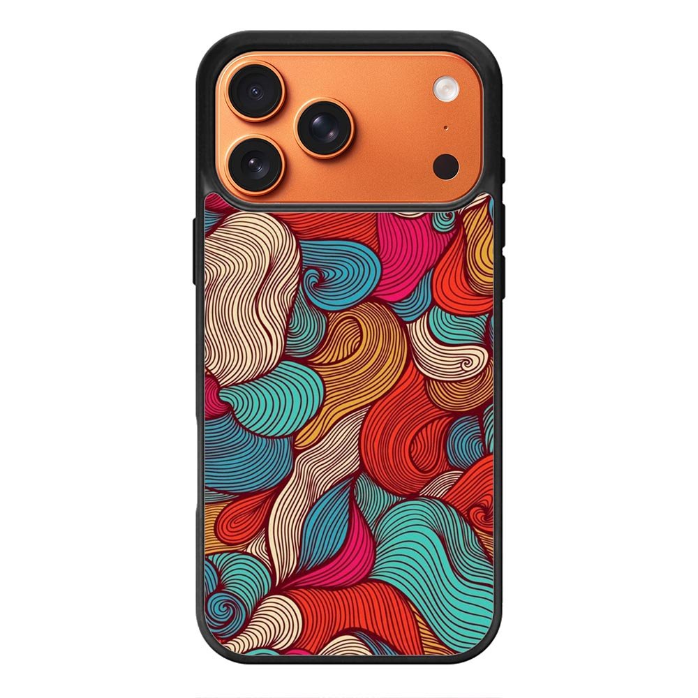 Abstract Rainbow FiPhone 17 Pro Max Case FE0009