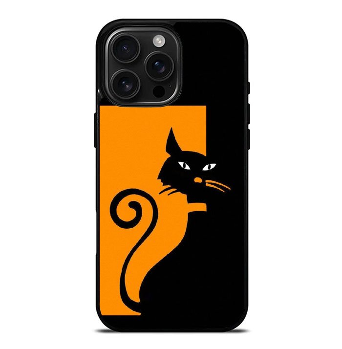 Black Orange FiPhone 16 Pro Max Case FE0102