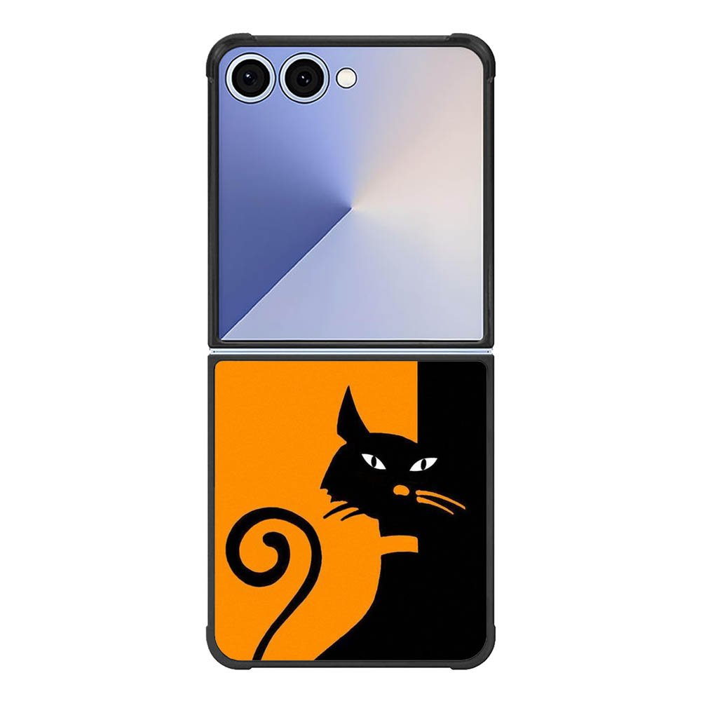 Black Orange FE0148 Samsung Galaxy Flip 7 5G Case
