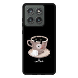 Black Cat Coffee FMotorola Moto Edge 2025 Case FE0100
