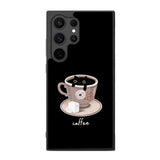 Black Cat Coffee FE0150 Samsung Galaxy S25 Ultra Case