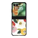Pattern Rainbow Flowers FMotorola Moto RAZR 2025 Case FE0491