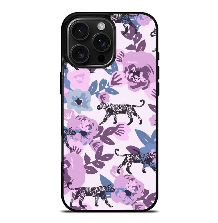 Leopard Florals iPhone 16 Pro Max Case FE0395