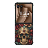 Skull Flowers Motorola Moto RAZR Plus 2025 Case FE0567
