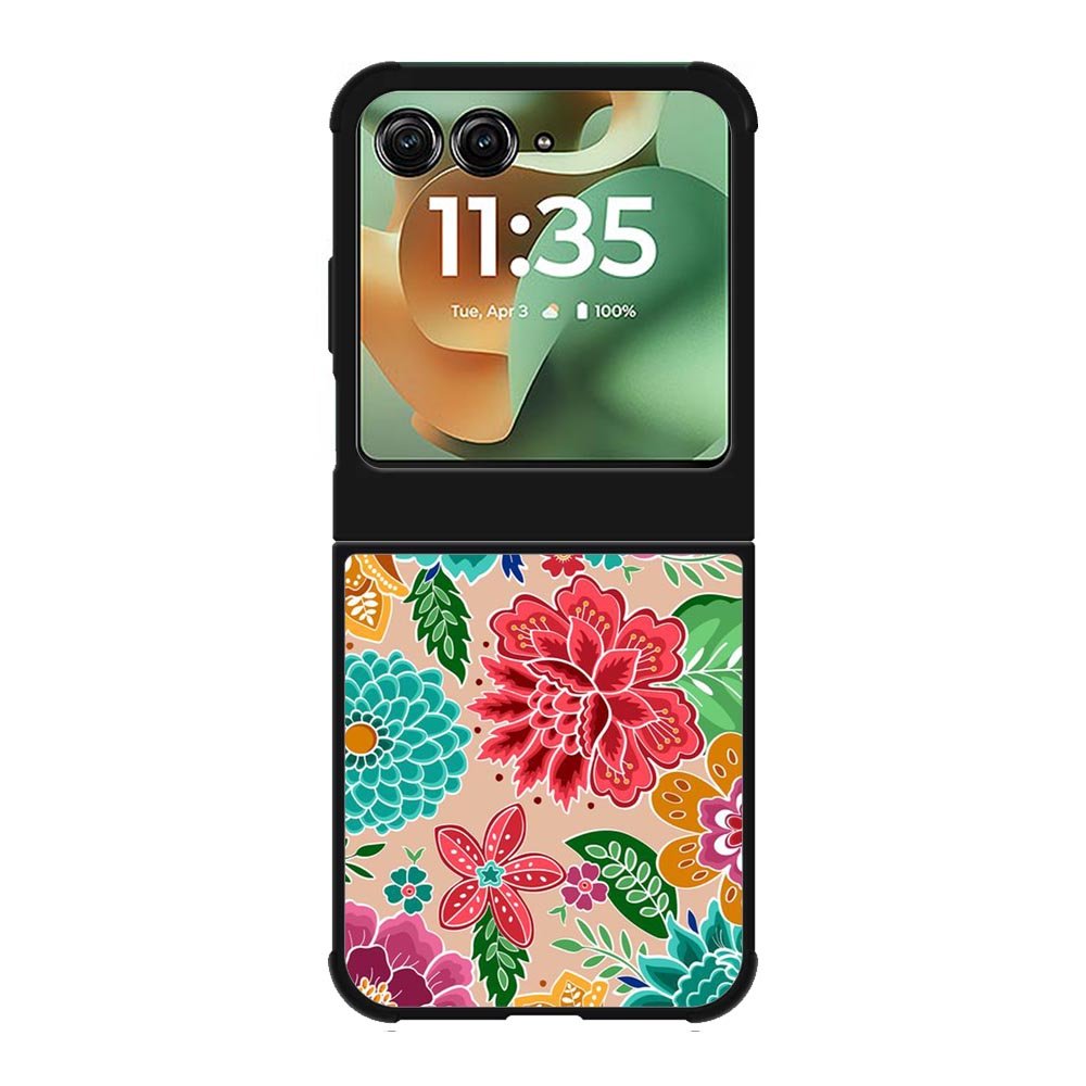 Flowers Vintage Pattern Motorola Moto RAZR 2025 Case FE0286