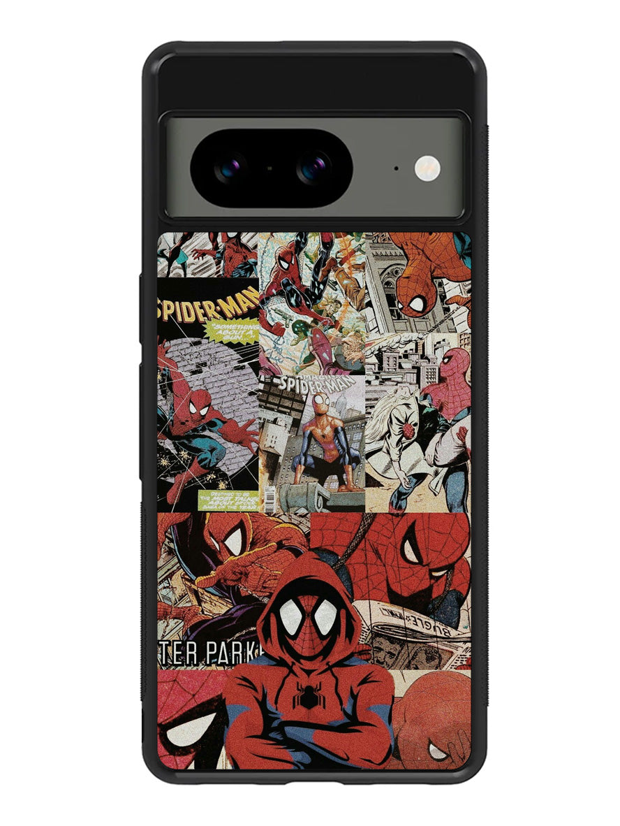 Spiderman Collage 1st Google Pixel 8a Case