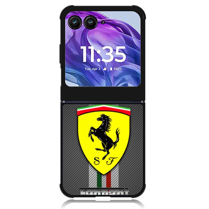Ferrari Logo 2nd Motorola Moto Razr 2024 , Moto Razr 50 Case