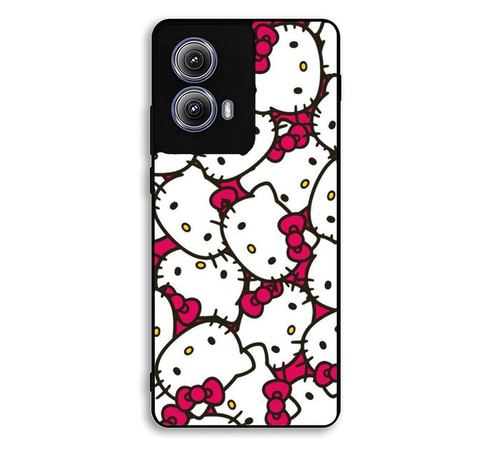 Hello Kitty Face Pattern Motorola Moto Edge 2024 Case FE6121
