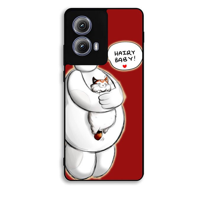 Cat and Baymax Hairy Baby Motorola Moto Edge 2024 Case FE8028