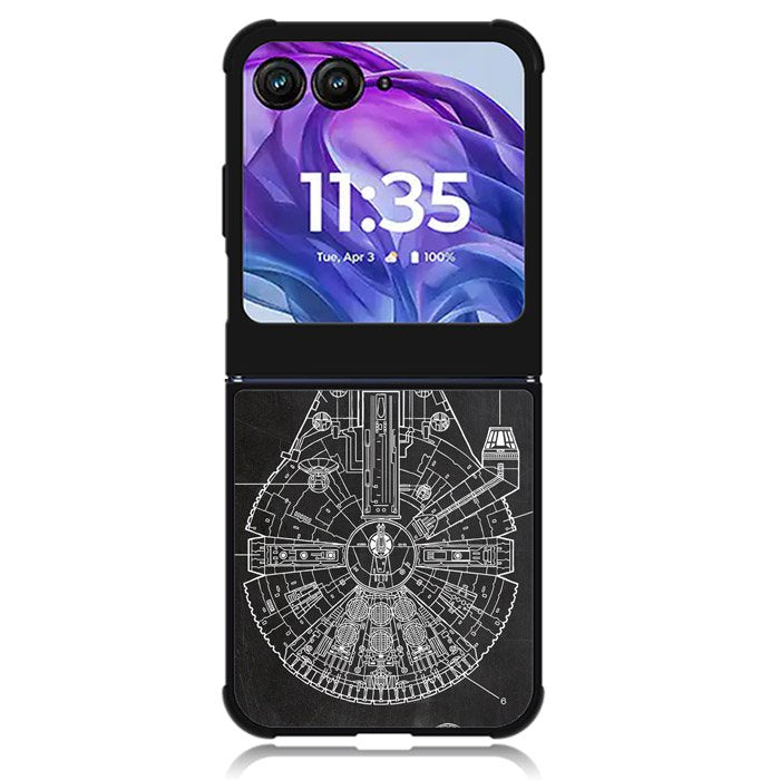Star Wars Millenium Motorola Moto Razr 2024 , Moto Razr 50 Case