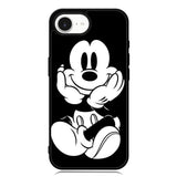 Black Mickey Mouse iPhone 16e Case
