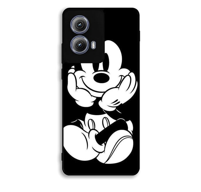 Black Mickey Mouse Motorola Moto Edge 2024 Case FE0652