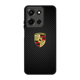 Porsche Logo Carbon Motorola Moto G 5G 2025 Case FE6057