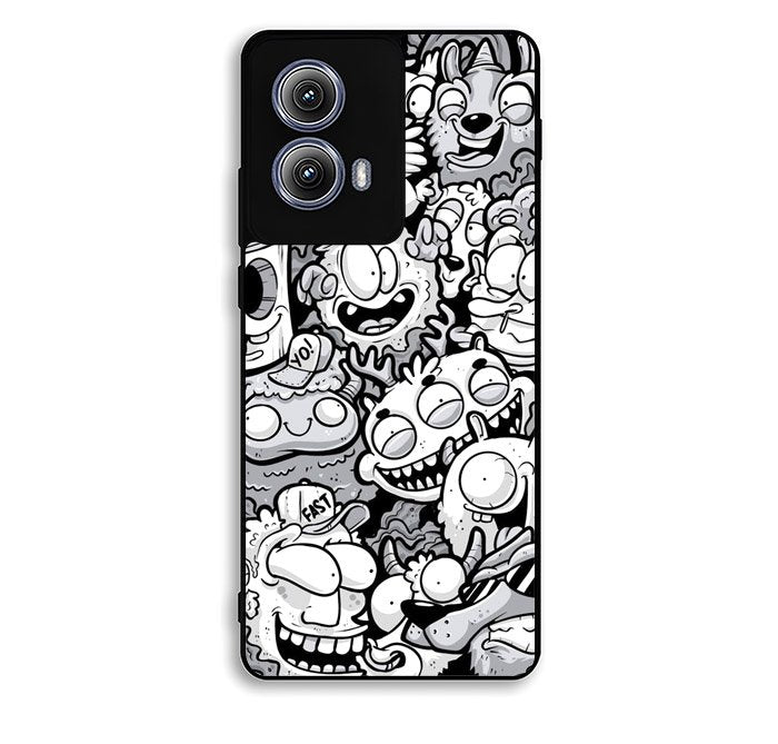Doodle Art Cartoon Motorola Moto Edge 2024 Case FE3333