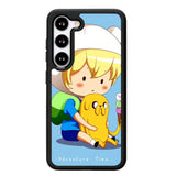 Adventure Time Chibi Finn And Jake Z0988 Samsung Galaxy S24 Plus 5G , Samsung Galaxy S24+ 5G Case