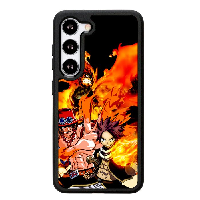 portgas d ace natsu fairy tail Z3594 Samsung Galaxy S25 Plus 5G , Samsung Galaxy S25+ 5G Case