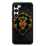 World of Warcraft Alliance Gold Logo Z4196 Samsung Galaxy S24 Plus 5G , Samsung Galaxy S24+ 5G Case