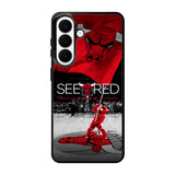 See Red Chicago Bulls Flag Playoff Z4832 Samsung Galaxy S26 Plus Case