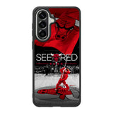See Red Chicago Bulls Flag Playoff Z4832 Samsung Galaxy A57 Case