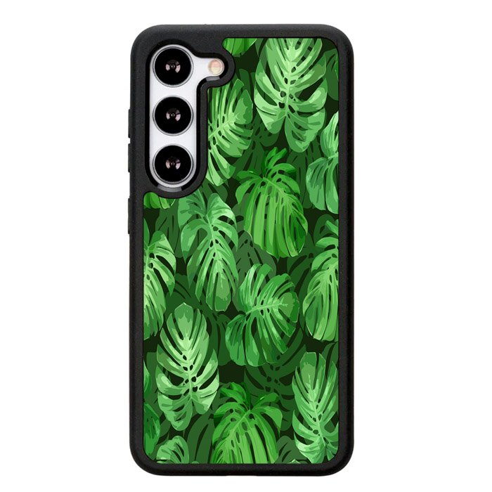monstera leaves seamless tropical Z8005 Samsung Galaxy S25 Plus 5G , Samsung Galaxy S25+ 5G Case