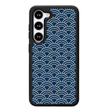 Japanese Gold Cloud Wave Indigo Pattern Z8008 Samsung Galaxy S24 5G Case