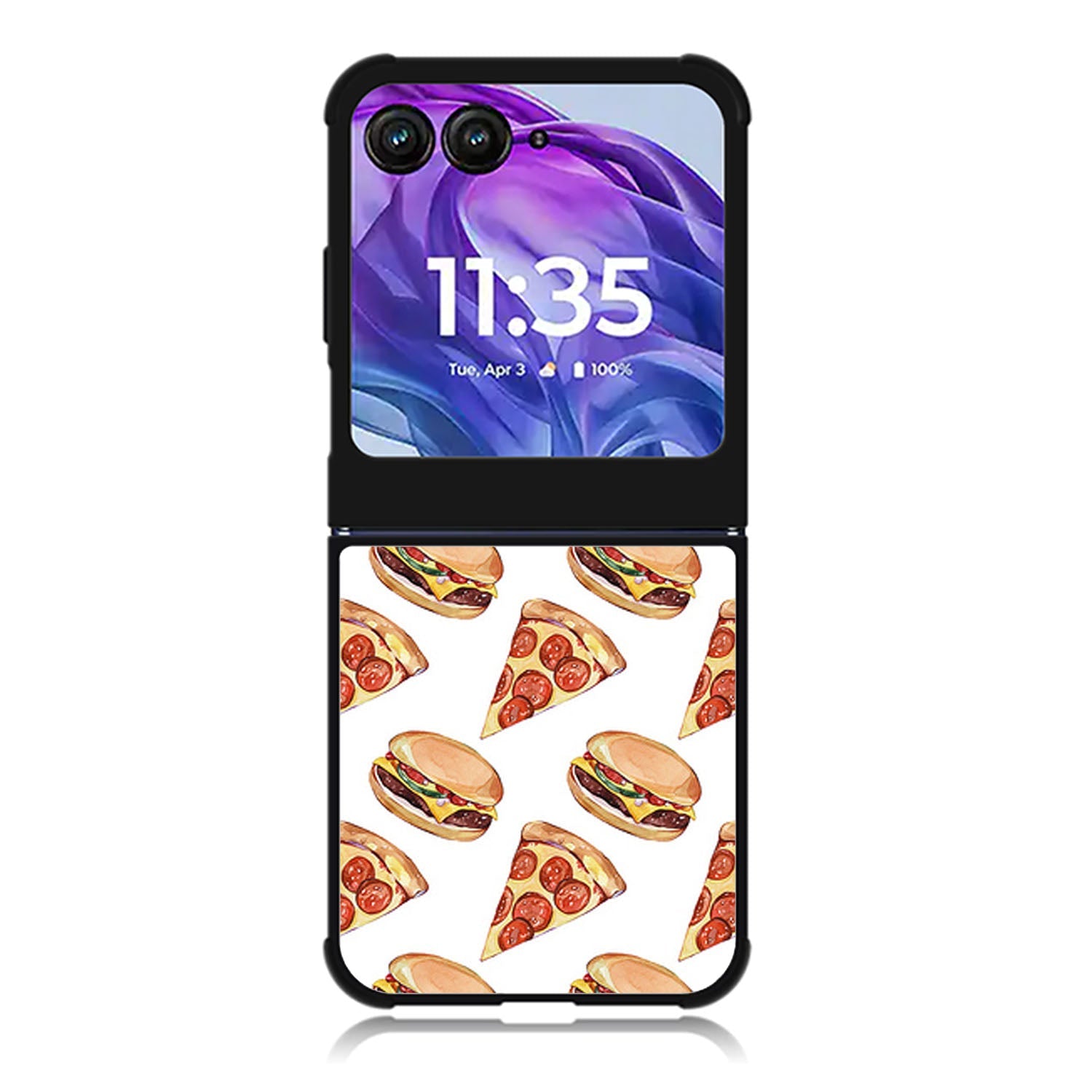 Pizza, hamburger 1 Motorola Moto Razr 2024 , Moto Razr 50 Case FE1673