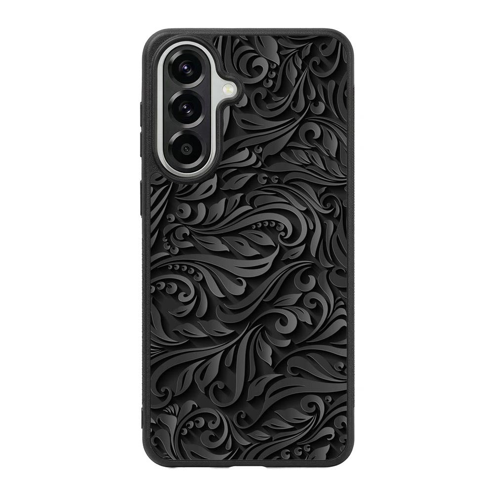 Black Flower Samsung Galaxy A37 Case FE0101