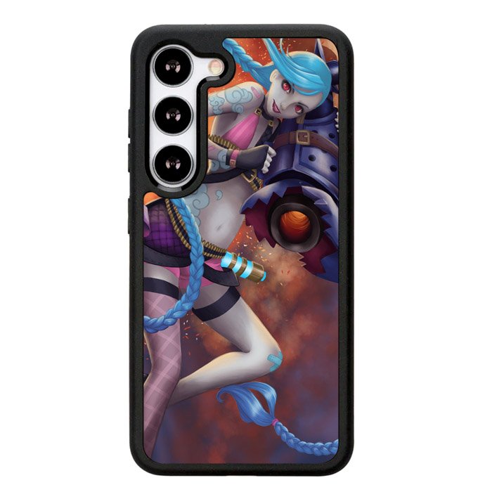 league of legend jinx Wallpaper X1268 Samsung Galaxy S25 5G Case