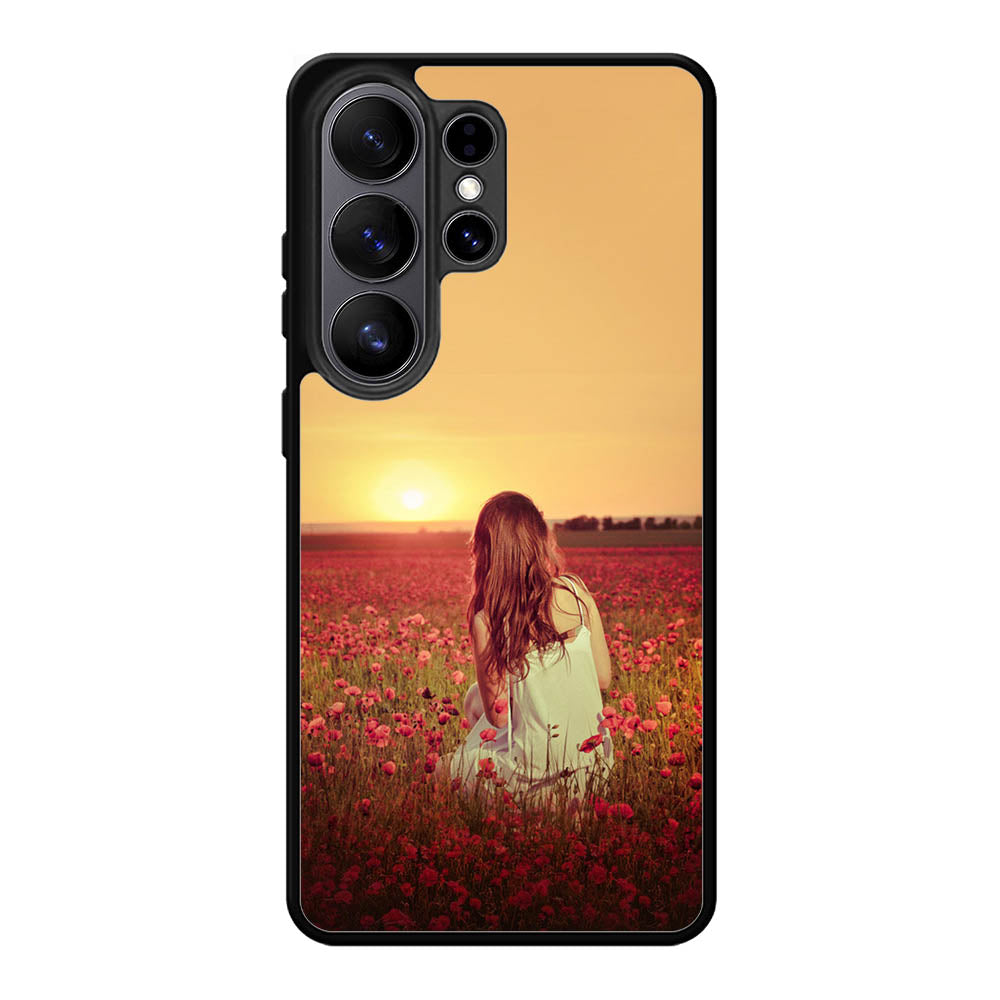 Girl In Red Flowers X1710 Samsung Galaxy S26 Ultra Case