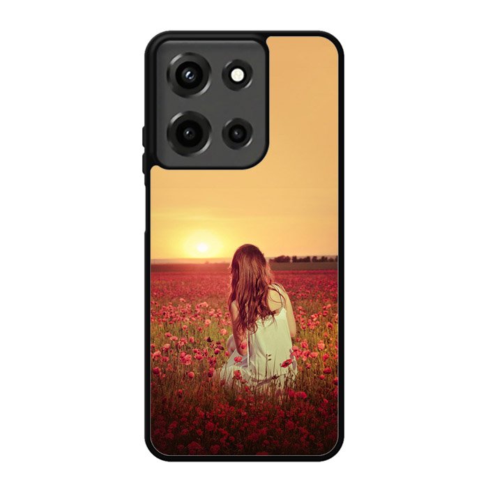 Girl In Red Flowers X1710 Motorola Moto G 5G 2025 Case