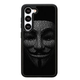Guy Fawkes Mask Anonymous X4173 Samsung Galaxy S25 Plus 5G , Samsung Galaxy S25+ 5G Case