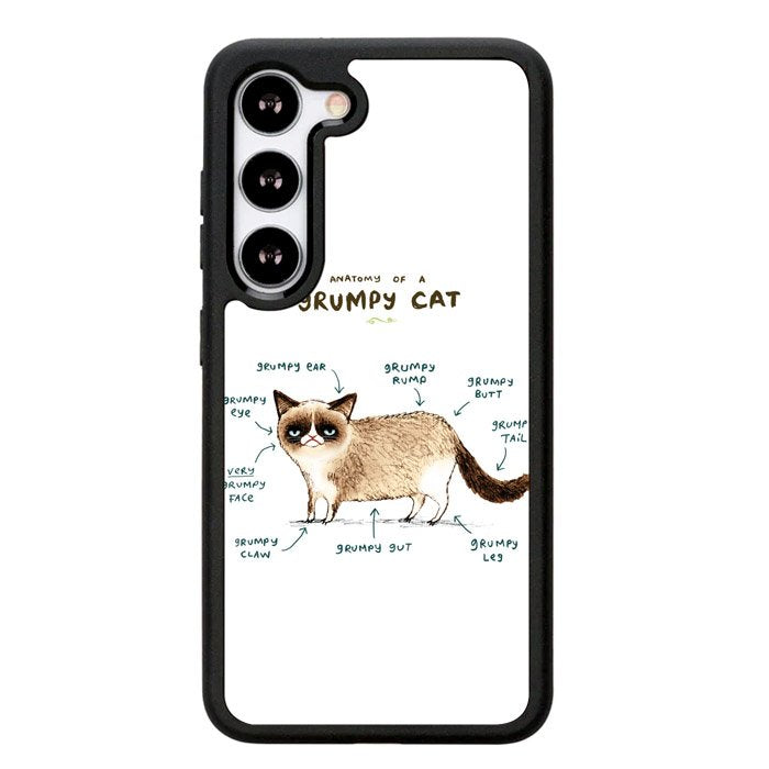 Anatomy Of A Grumpy Kitty X5744 Samsung Galaxy S25 5G Case