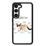 Anatomy Of A Grumpy Kitty X5744 Samsung Galaxy S24 5G Case