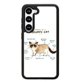 Anatomy Of A Grumpy Kitty X5744 Samsung Galaxy S25 5G Case