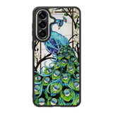 peacock stained glass X9167 Samsung Galaxy A57 Case