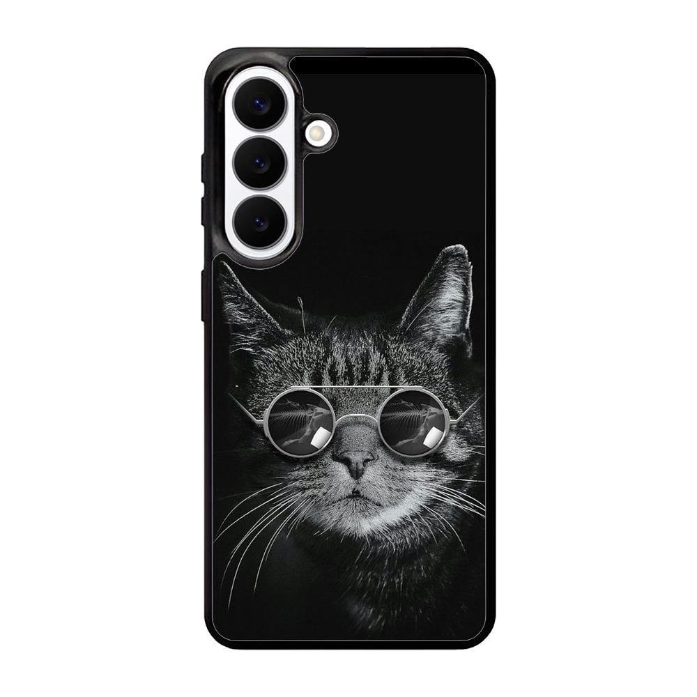 Cat art black Samsung Galaxy S26 Plus Case FE0131