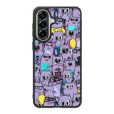 Cat Purple Pattern FSamsung Galaxy A57 Case FE0146