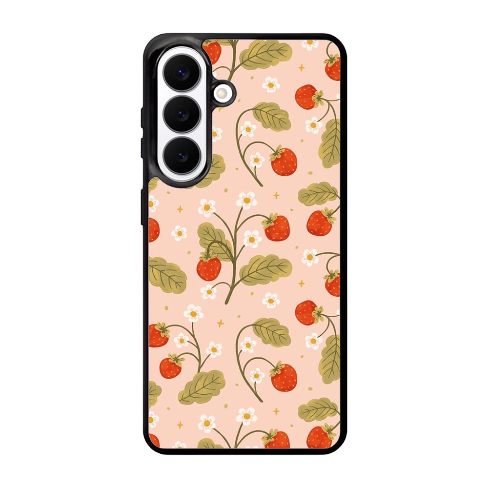 Strawberry Pattern FSamsung Galaxy S26 Plus Case FE0598