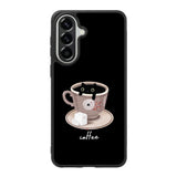 Black Cat Coffee FSamsung Galaxy A37 Case FE0100