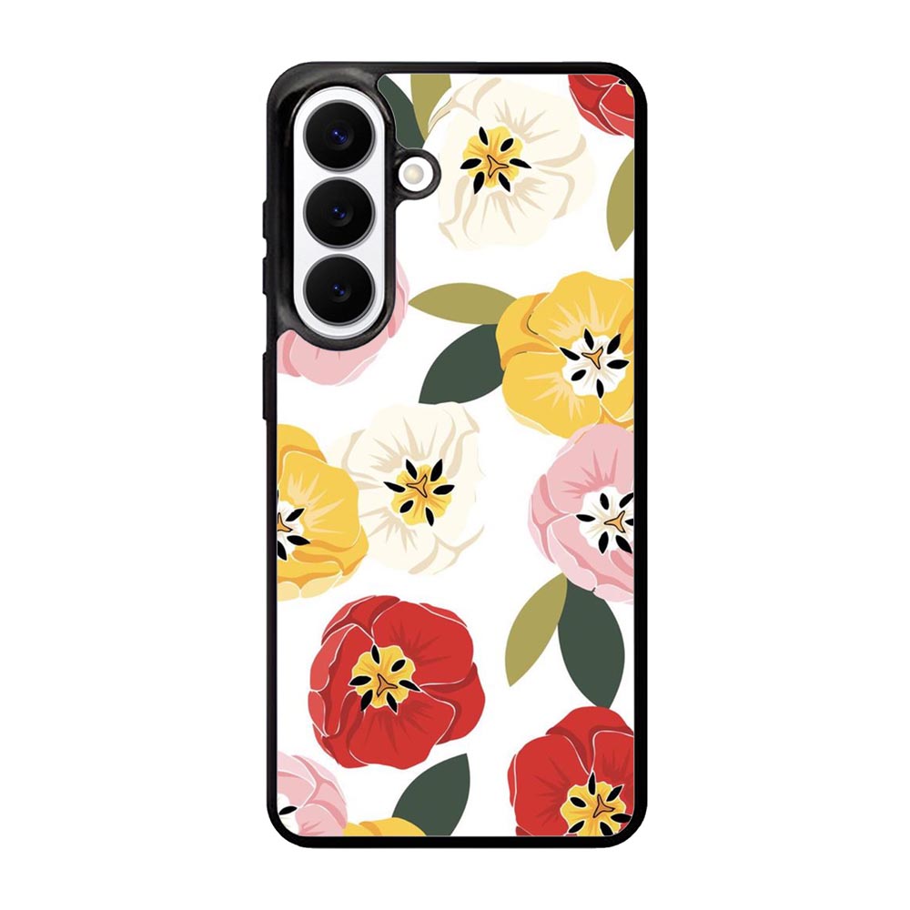 Pattern Rainbow Flowers FSamsung Galaxy S26 Case FE0491