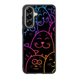 Cat Neon Samsung Galaxy A37 Case FE0141
