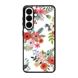 Flowers Pattern Samsung Galaxy S26 Case FE0285