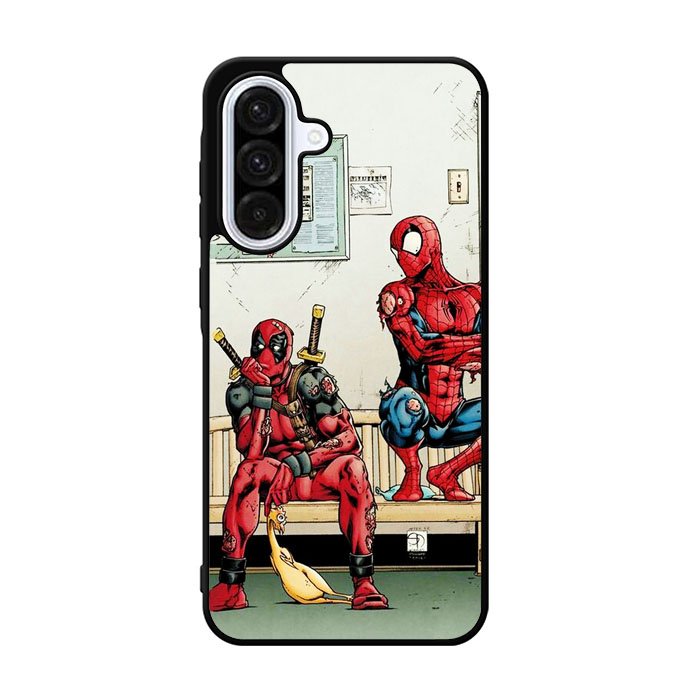 Funny Spiderman and Deadpool Samsung Galaxy A36 Case FE0108