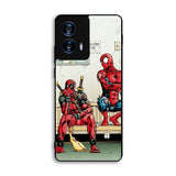 Funny Spiderman and Deadpool Motorola Moto G Power 5G 2024 Case FE2519