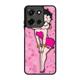 Betty Boop Pink Background flowers Motorola Moto G 5G 2025 Case FE3352