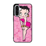 Betty Boop Pink Background flowers Samsung Galaxy A36 Case FE3352